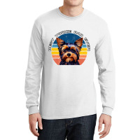 Best Yorkie Dad Ever Vintage 70s Style Yorkshire T Long Sleeve Shirts | Artistshot