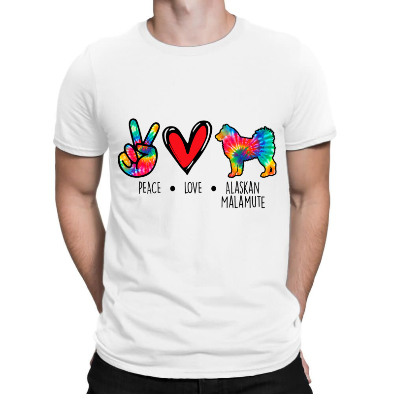 Alaskan Malamute Mom Dad Tie Dye Dog Paw Lover T-shirt | Artistshot