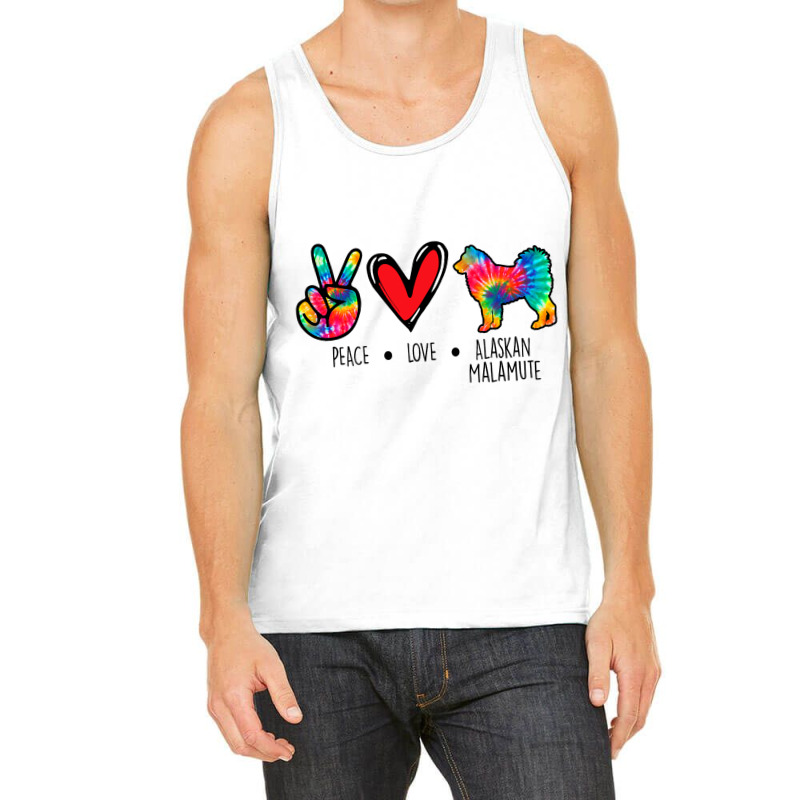 Alaskan Malamute Mom Dad Tie Dye Dog Paw Lover Tank Top | Artistshot