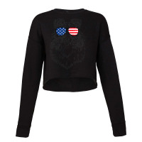 4th Of July Shetland Sheepdog Dog Patriotic Usa Su Cropped Sweater | Artistshot