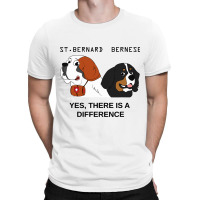 Bernese Mountain Dog And Saint Bernard Are Differe T-shirt | Artistshot