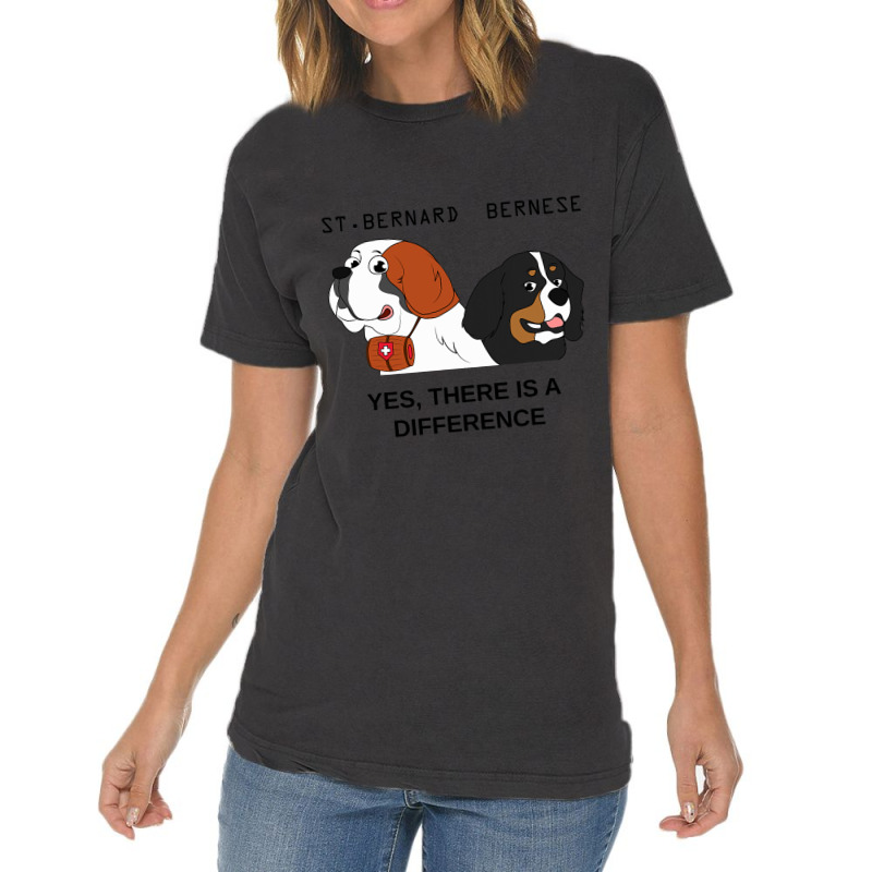 Bernese Mountain Dog And Saint Bernard Are Differe Vintage T-shirt | Artistshot