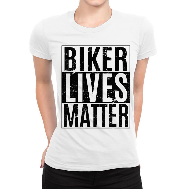 Biker Lives Matter Motorcycle Bike Rider Novelty Ladies Fitted T-Shirt by ArlanWegener | Artistshot