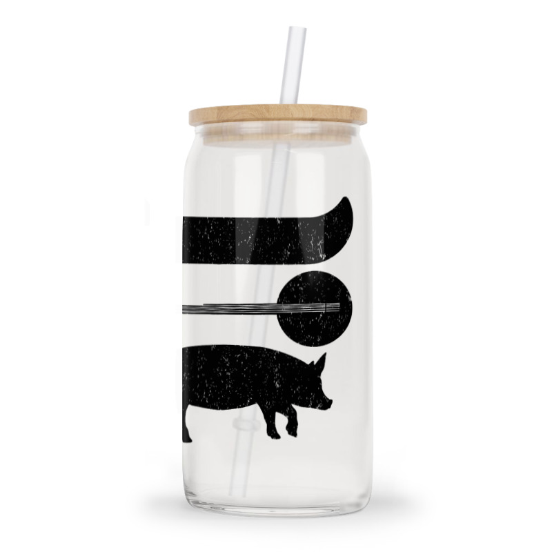 Canoe Banjo Pig Funny Canoeing Glass Tumbler | Artistshot