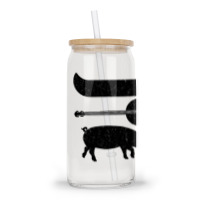 Canoe Banjo Pig Funny Canoeing Glass Tumbler | Artistshot