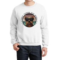 Best Yorkie Dad Ever Vintage Yorkshire Terrier Dog Crewneck Sweatshirt | Artistshot