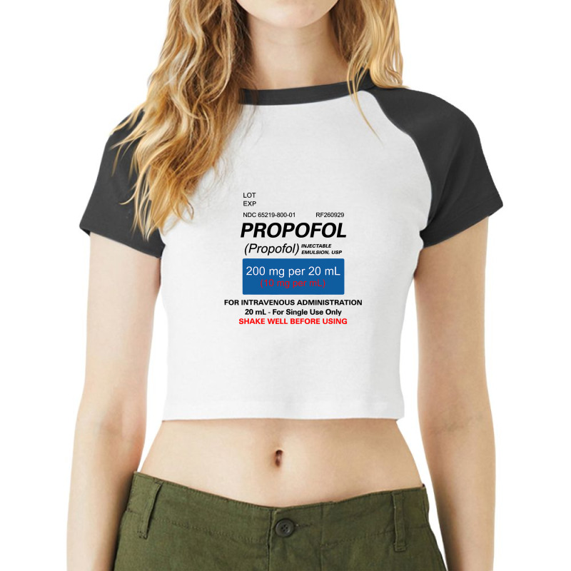 Funny Anesthesia Anesthesiologist Crna Nurse T Shirt Raglan Crop Top | Artistshot