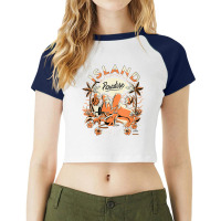 Womens The Simpsons Island Paradise Treehouse Of Horror V Neck T Shirt Raglan Crop Top | Artistshot