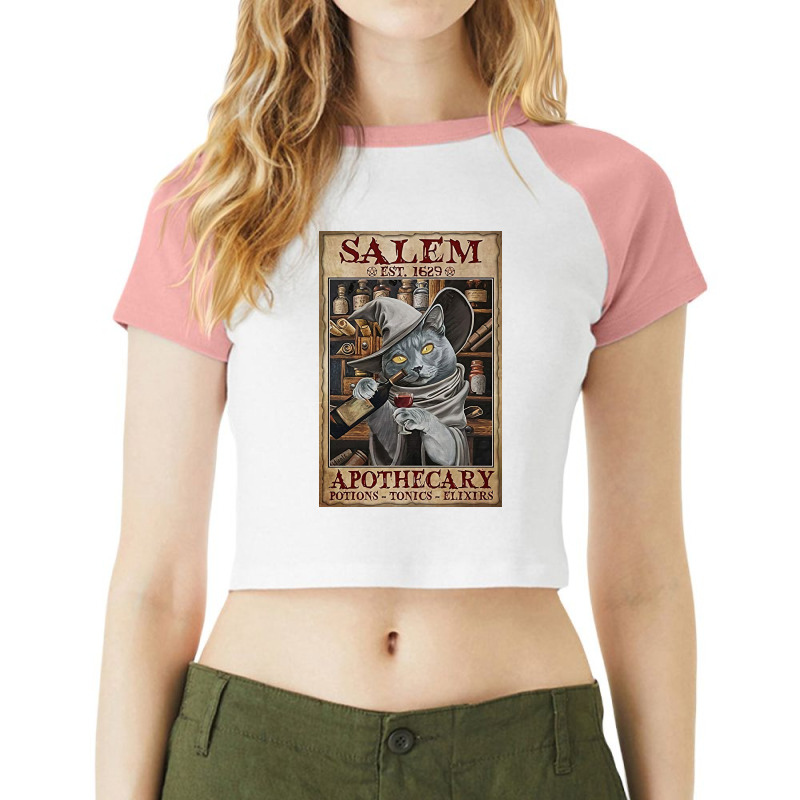 Salem Est. 1629 Raglan Crop Top by Kelly S | Artistshot