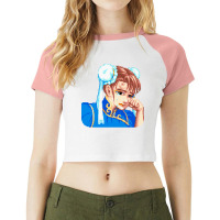 Graphic Picture  Martial Art Vintage Music Raglan Crop Top | Artistshot