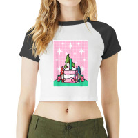 Gnomes Strawberry Milk Shake Carton Japanese Kawaii Anime Raglan Crop Top | Artistshot