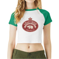 Craft Beer Drinkers Union   Sonoma California T Shirt Raglan Crop Top | Artistshot