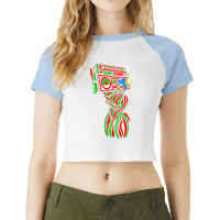 Vintage  Hip Hop Style For Mens Womens Raglan Crop Top | Artistshot