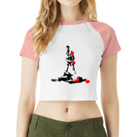 Graphic Vintage  Legend Music Kids Raglan Crop Top | Artistshot