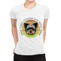 Best Yorkie Dad Ever Yorkshire Terrier Vintage Ret Ladies Fitted T-shirt | Artistshot