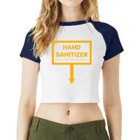 Hand Sanitizer Funny Adult Yellow Humor Mens Xmas Gag Premium T Shirt Raglan Crop Top | Artistshot