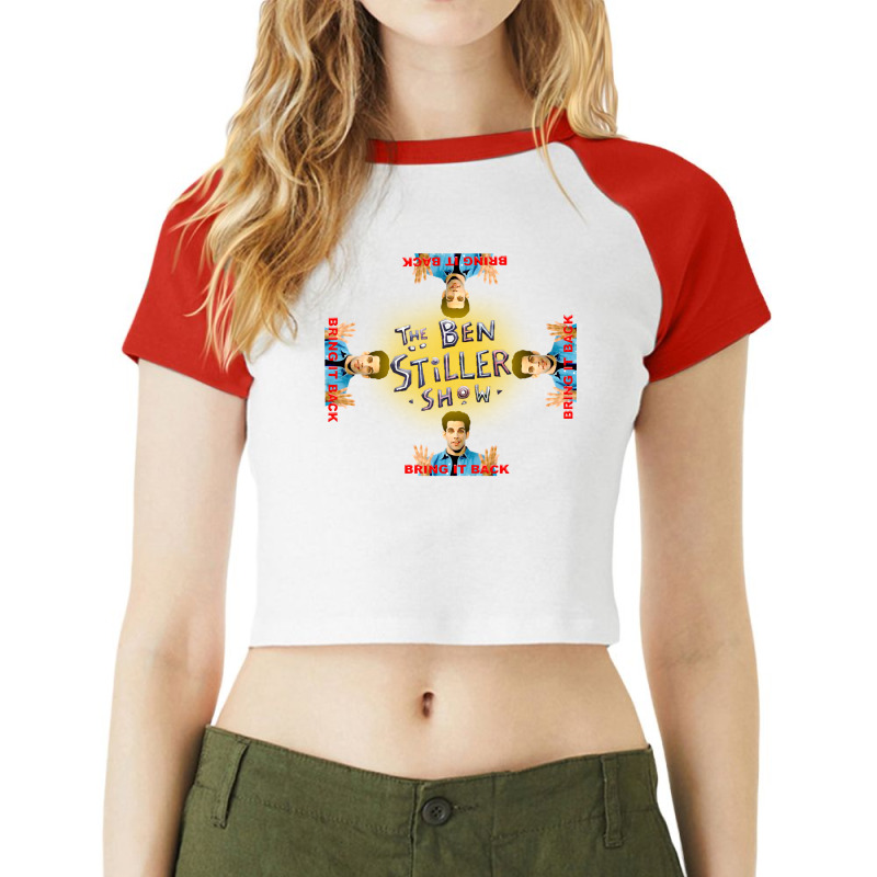 Character Animated Cross Triangle Gifts Women Raglan Crop Top by ArtistBarrett | Artistshot