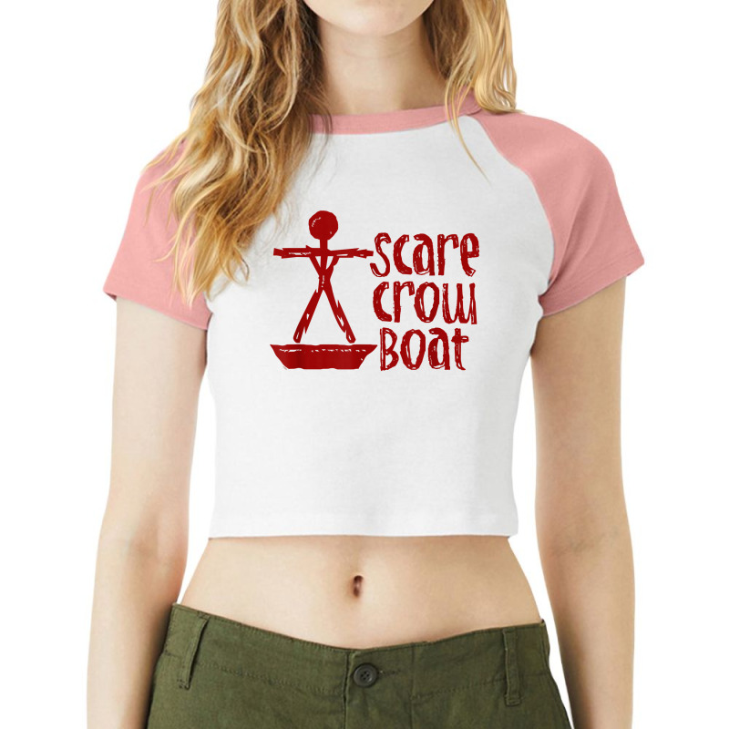 Parks & Recreation Scarecrow Boat T Shirt Raglan Crop Top by klezgbnist | Artistshot