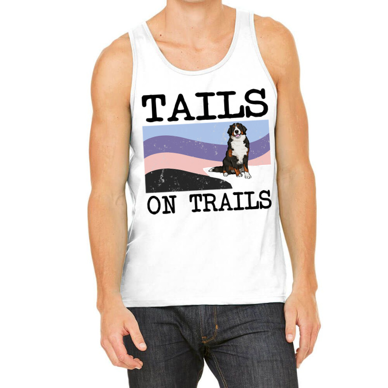 Bernese Mountain Dog Tails On Trails Funny Dog Hik Tank Top | Artistshot