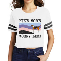 American Foxhound Hike More Worry Less Graphic Hik Scorecard Crop Tee | Artistshot