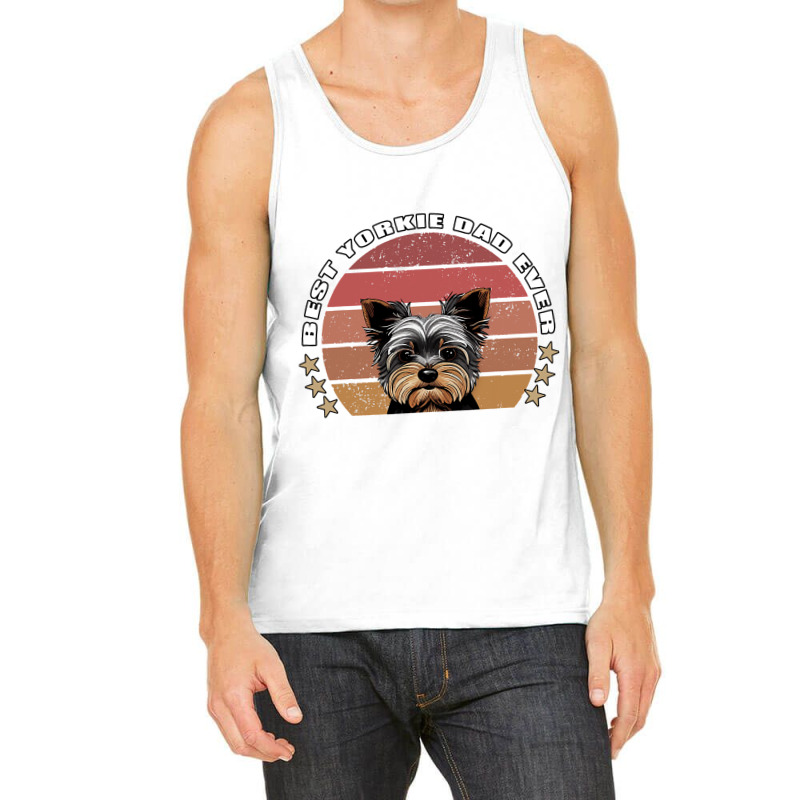 Best Yorkie Dad Ever Yorkshire Terrier Vintage Ret Tank Top | Artistshot