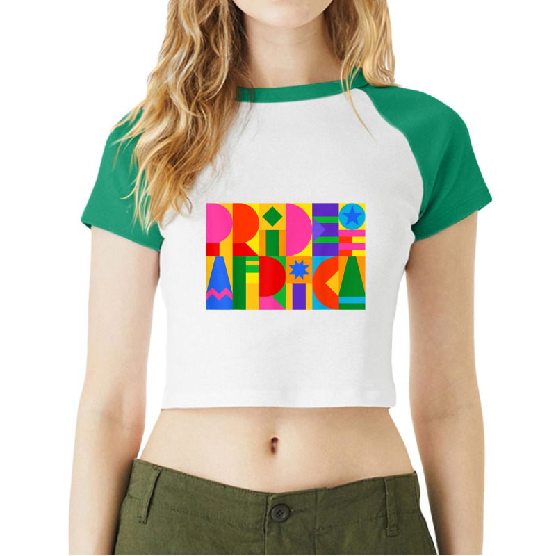 Pride Of Africa Flag National Pride Gift Raglan Crop Top by RayDesign | Artistshot