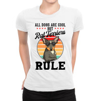 All Dogs Are Cool But Rat Terriers Rule Funny Rat  Ladies Fitted T-shirt | Artistshot