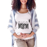 Airedale Mom Shirt Funny Dog Mom Airedale Terrier  Maternity Scoop Neck T-shirt | Artistshot