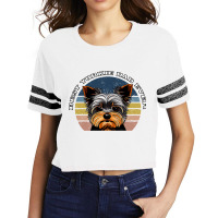 Best Yorkie Dad Ever Yorkshire Terrier Vintage Ret Scorecard Crop Tee | Artistshot