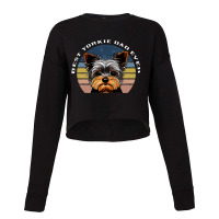 Best Yorkie Dad Ever Yorkshire Terrier Vintage Ret Cropped Sweater | Artistshot