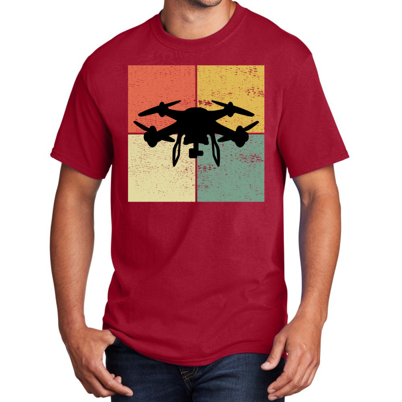 Fpv Drone Racing Quadcopters Rc Pilot Aerial Sports Vintage Retro Basic T-shirt by Tasteful Tees | Artistshot