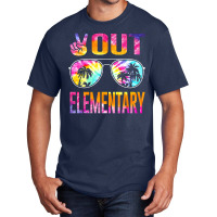 Last Day Of School Peace Out Elementary Teacher Kids Women Basic T-shirt | Artistshot