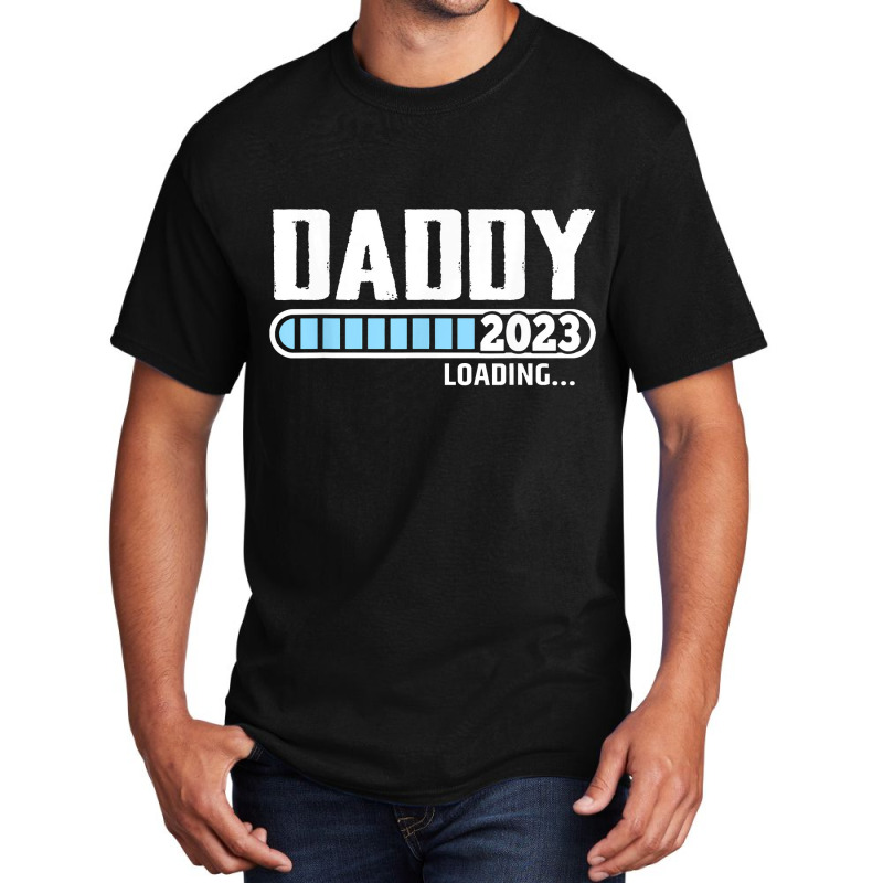 Mens New Dad 1st Time Dad Est 2023 Promoted To Daddy 2023 Father Basic T-shirt | Artistshot