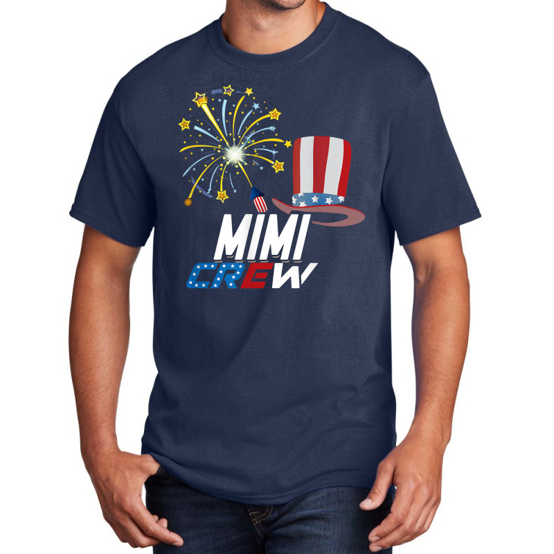 Mimi Crew 4th Of July Patriotic American Family Matching Basic T-shirt | Artistshot