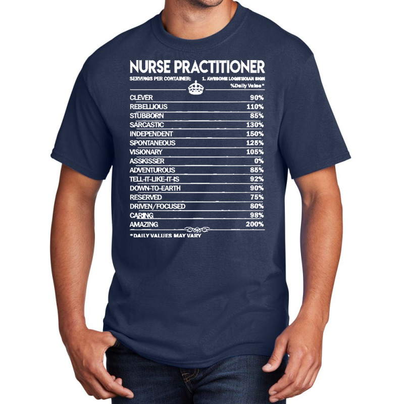 Nurse T  Shirt Nurse Practitioner T Shirt   Nurse Practitioner Factors Basic T-shirt | Artistshot