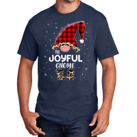 Joyful Gnome Buffalo Plaid Matching Family Christmas Pajama T Shirt Basic T-shirt | Artistshot