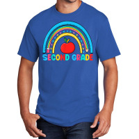 Rainbow Second Grade 2nd Grade Back To School Teacher Kids T Shirt Basic T-shirt | Artistshot