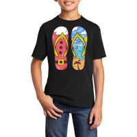 Flip Flop T  Shirt Flip Flop Christmas In July T  Shirt Basic Youth T-shirt | Artistshot