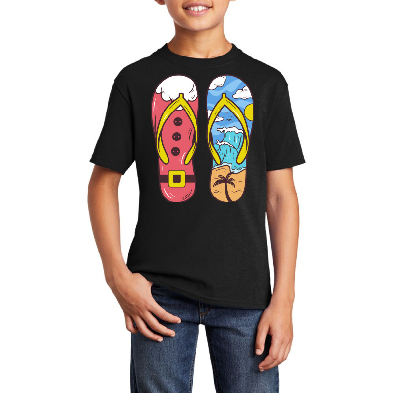 Flip Flop T  Shirt Flip Flop Christmas In July T  Shirt Basic Youth T-shirt | Artistshot