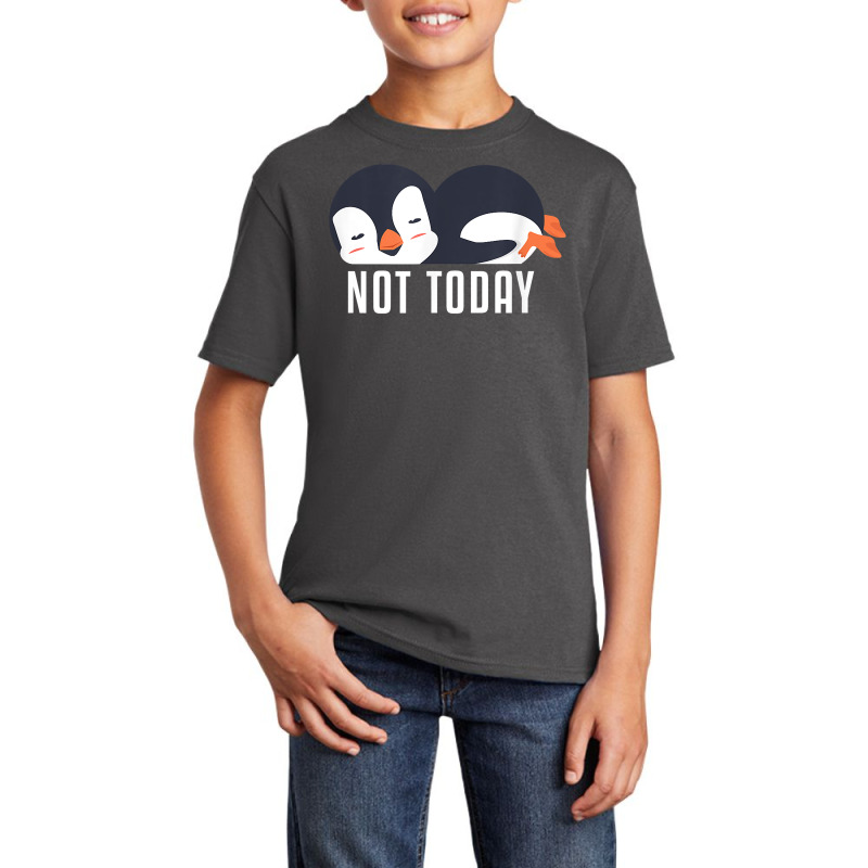 Not Today Sea Bird King Emperor Penguin Lover Penguin T Shirt Basic Youth T-shirt by valerietaverna | Artistshot