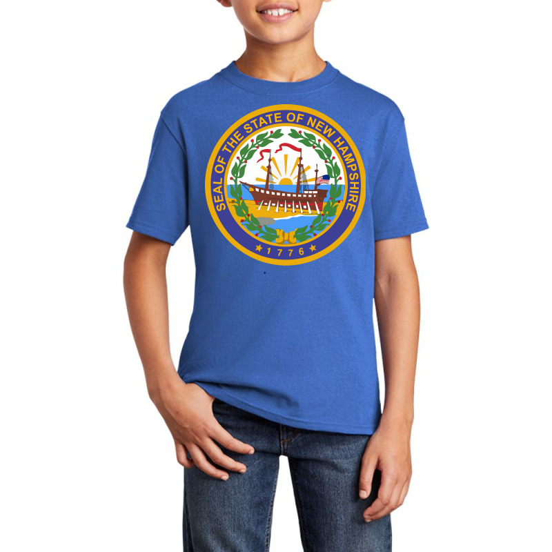 Seal Of New Hampshire   1776 Basic Youth T-shirt by anyarpasar68 | Artistshot