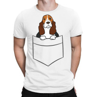 Basset Hound Puppy Basset Hound In A Pocket T-shirt | Artistshot