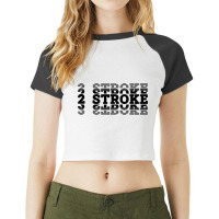 Braaap Mens Dirt Bike Racing Motocross 68 Raglan Crop Top | Artistshot