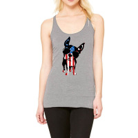 Boston Terrier Dog T Shirt American Flag Independe Racerback Tank | Artistshot