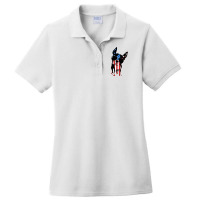 Boston Terrier Dog T Shirt American Flag Independe Ladies Polo Shirt | Artistshot