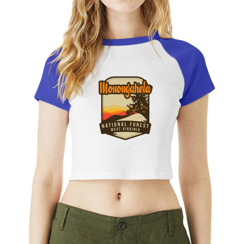 Monongahela National Forest Raglan Crop Top by cm-arts | Artistshot