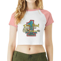 Deer Park Drag Strip 1953 Raglan Crop Top | Artistshot