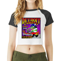 The Detroit Cobras Raglan Crop Top | Artistshot