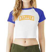 Army Sapper Tab Combat Engineer 20434 Valentine Days For Fans Raglan Crop Top | Artistshot