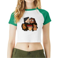 Total Drama Raglan Crop Top | Artistshot